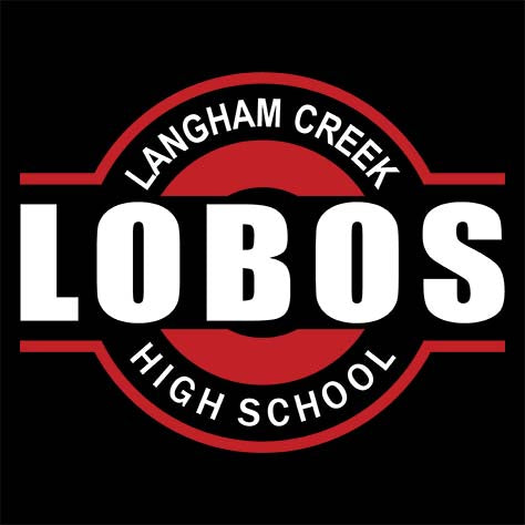 Langham Creek High School Lobos Black Garment Design 11