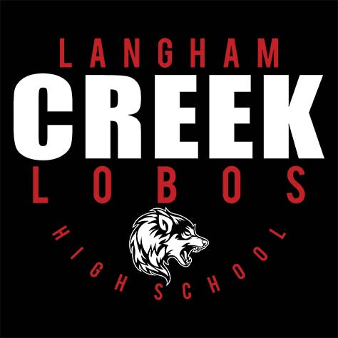 Langham Creek Lobos Premium Black T-shirt - Design 12