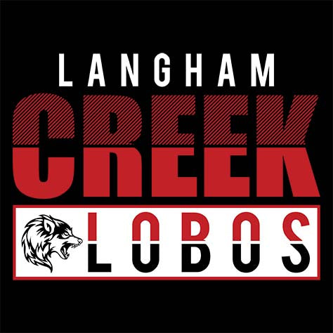 Langham Creek High School Lobos Black Garment Design 31