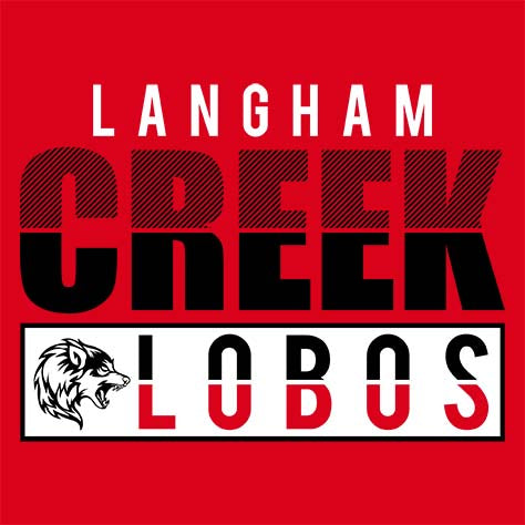 Langham Creek High School Lobos Red Garment Design 31