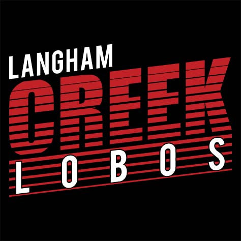 Langham Creek High School Lobos Black Garment Design 32