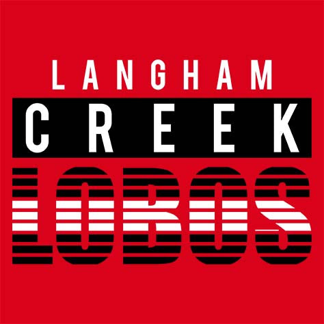 Langham Creek High School Lobos Red Garment Design 35