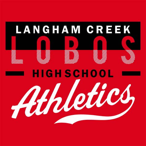 Langham Creek High School Lobos Red Garment Design 48