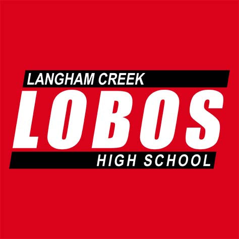 Langham Creek High School Lobos Red Garment Design 72