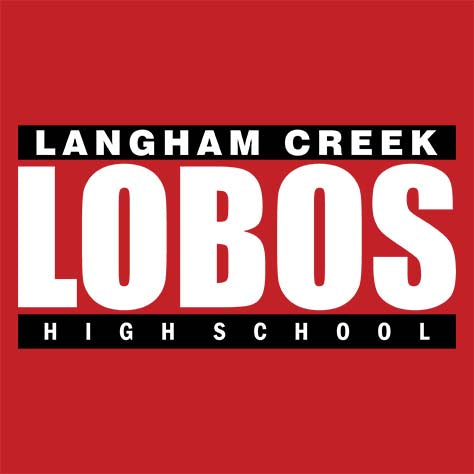 Langham Creek Lobos Premium Red T-shirt - Design 98