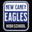 New Caney Eagles High School Black Garment Design 01