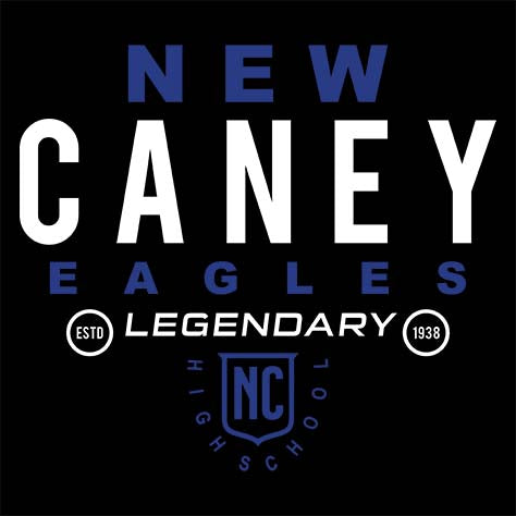 New Caney Eagles High School Black Garment Design 03