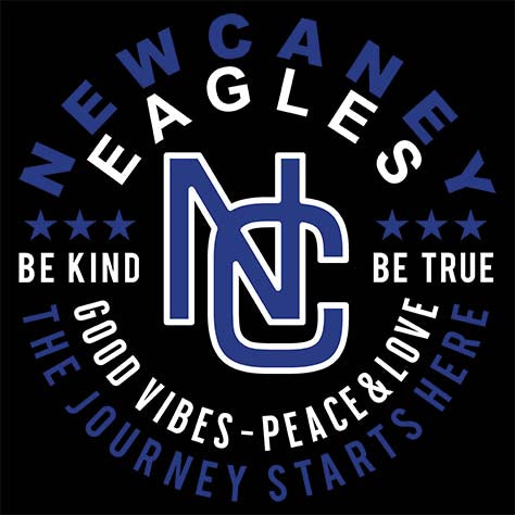 New Caney Eagles Premium Black T-shirt - Design 16