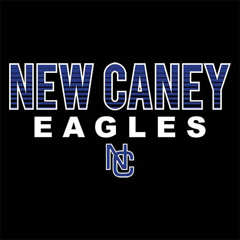 New Caney Eagles Premium Black T-shirt - Design 24