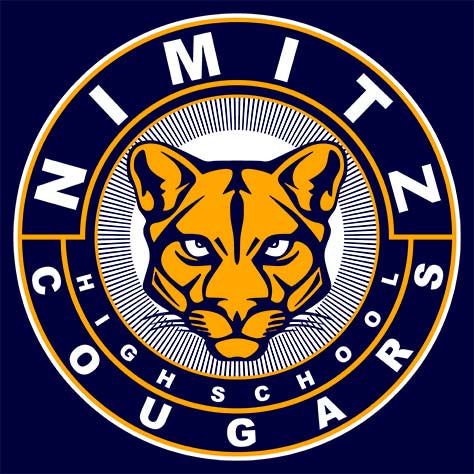 Nimitz Cougars Premium Navy T-shirt - Design 02