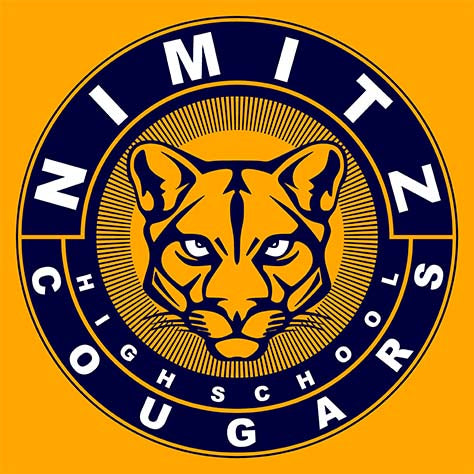 Nimitz High School Cougars Gold Garment Design 02