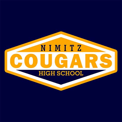 Nimitz High School Cougars Navy Garment Design 09