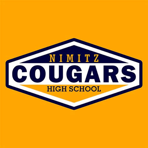 Nimitz High School Cougars Gold Garment Design 09