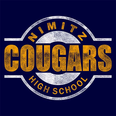 Nimitz High School Cougars Navy Garment Design 11
