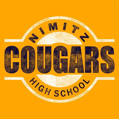 Nimitz Cougars Premium Gold T-shirt - Design 11