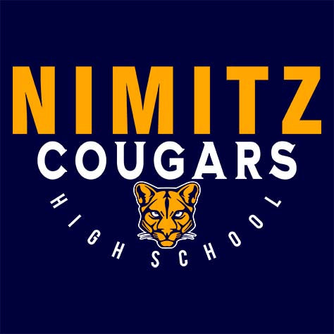 Nimitz Cougars Premium Navy T-shirt - Design 12