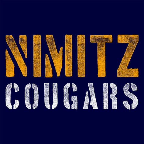 Nimitz High School Cougars Navy Garment Design 17