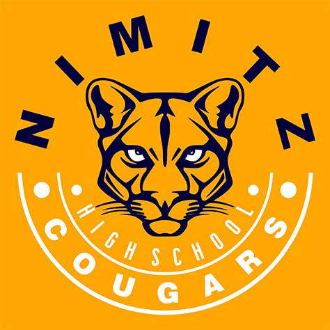 Nimitz Cougars Premium Gold T-shirt - Design 19