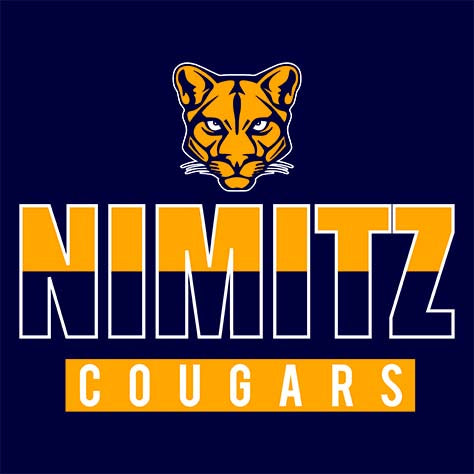 Nimitz High School Cougars Navy Garment Design 23