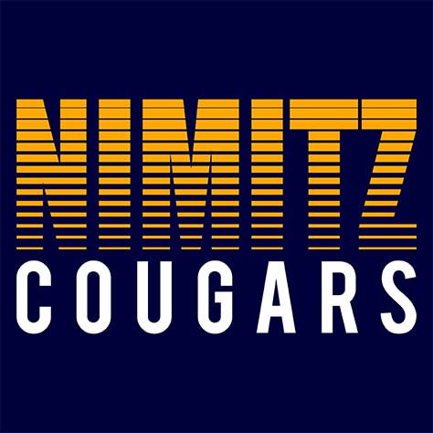 Nimitz High School Cougars Navy Garment Design 24