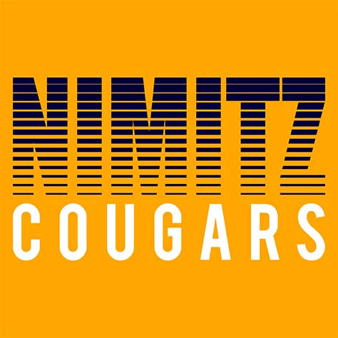 Nimitz High School Cougars Gold Garment Design 24
