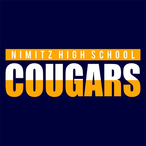 Nimitz Cougars Premium Navy T-shirt - Design 25