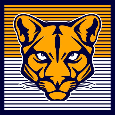 Nimitz Cougars Premium Navy T-shirt - Design 27