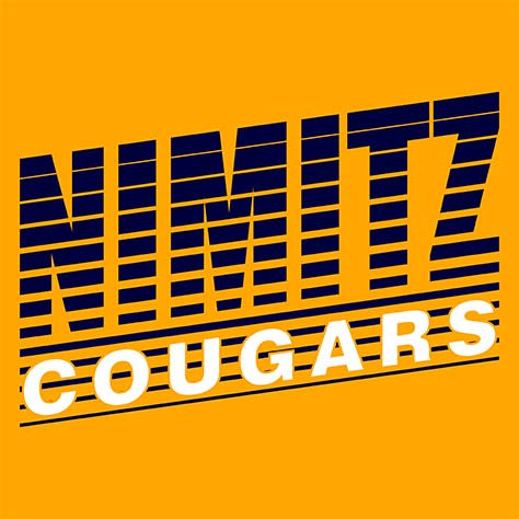 Nimitz High School Cougars Gold Garment Design 32