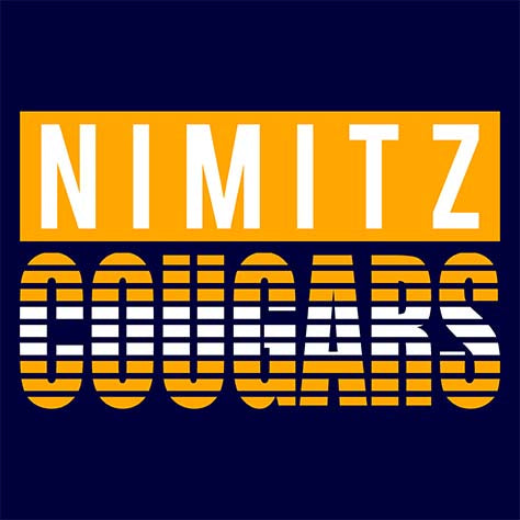 Nimitz Cougars Premium Navy T-shirt - Design 35