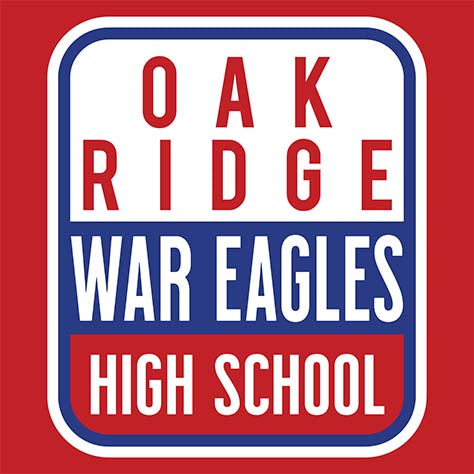 Oak Ridge High School War Eagles Red Garment Design 01