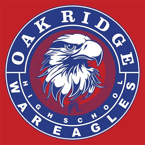 Oak Ridge War Eagles Premium Red T-shirt - Design 02