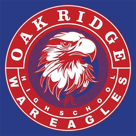 Oak Ridge High School War Eagles Royal Blue Garment Design 02