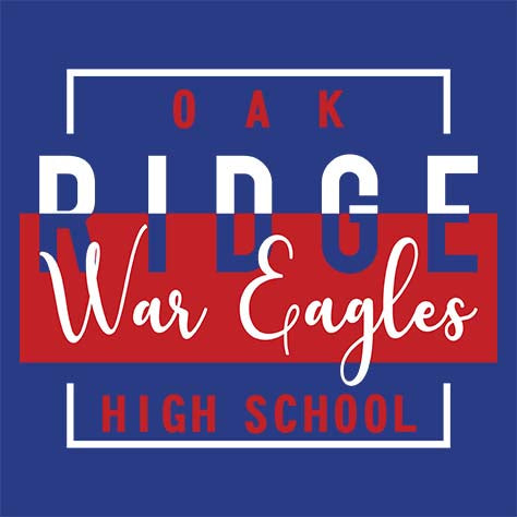 Oak Ridge War Eagles Premium Royal T-shirt - Design 05