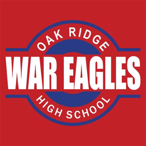 Oak Ridge High School War Eagles Red Garment Design 11