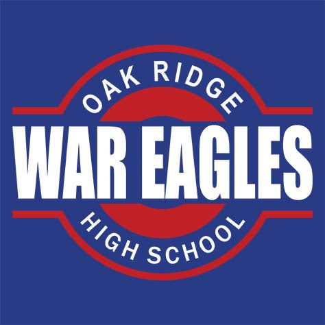 Oak Ridge High School War Eagles Royal Blue Garment Design 11