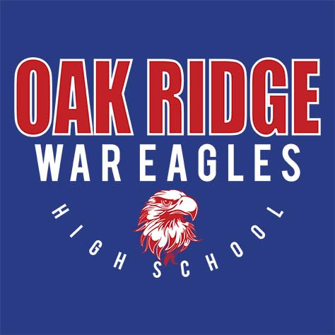 Oak Ridge High School War Eagles Royal Blue Garment Design 12