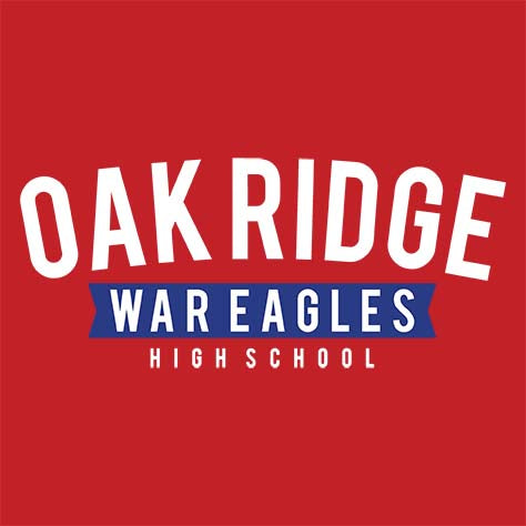 Oak Ridge War Eagles Premium Red T-shirt - Design 21