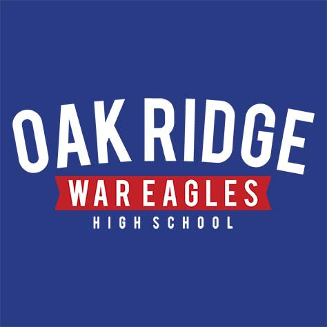 Oak Ridge High School War Eagles Royal Blue Garment Design 21