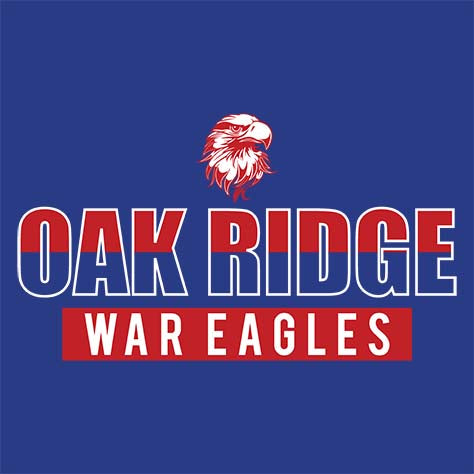 Oak Ridge High School War Eagles Royal Blue Garment Design 23