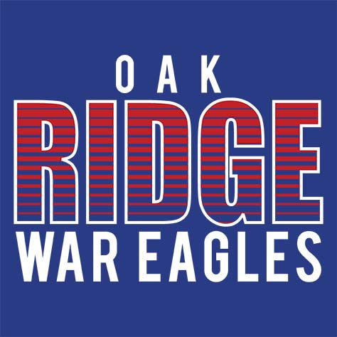 Oak Ridge War Eagles Premium Royal T-shirt - Design 24