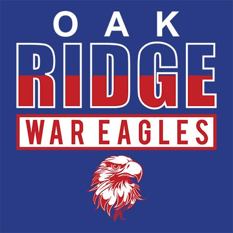 Oak Ridge War Eagles Premium Royal T-shirt - Design 29