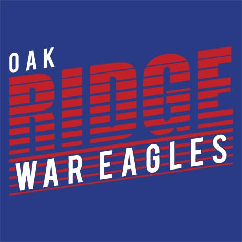 Oak Ridge War Eagles Premium Royal T-shirt - Design 32