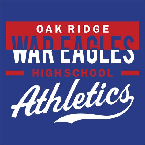 Oak Ridge War Eagles Premium Royal T-shirt - Design 48