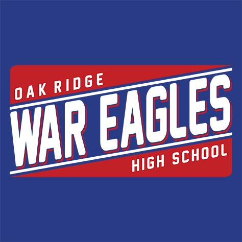 Oak Ridge War Eagles Premium Royal T-shirt - Design 84