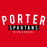Porter High School Spartans Red Garment Design 21
