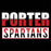 Porter Spartans Premium Black T-shirt - Design 31