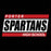 Porter Spartans Premium Black T-shirt - Design 72