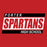 Porter Spartans Premium Red T-shirt - Design 72