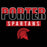 Porter Spartans Premium Black T-shirt - Design 23