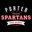 Porter Spartans Premium Black T-shirt - Design 96